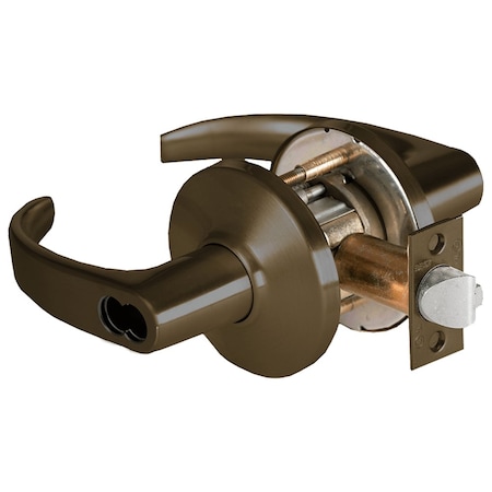 Best Grade 1 Storeroom Cylindrical Lock, 14 Lever, D Rose, SFIC Less Core, Oil-Rubbed Bronze Finish, 5-in 9K57D14DS3613